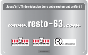 Carte de fidélité resto 63